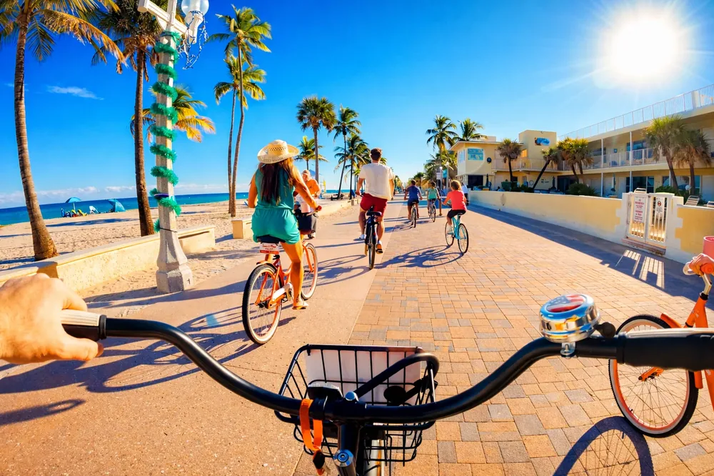 Cruising by the beach